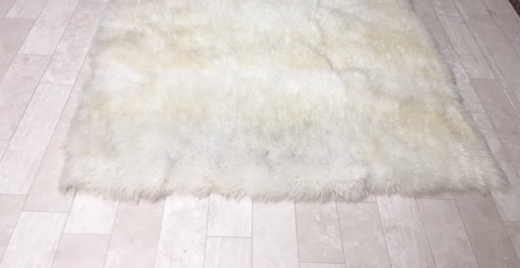 sheepskin after area rug cleaning